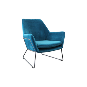 Lounge Armchair - Blue Velvet