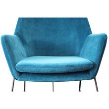 Lounge Armchair - Blue Velvet