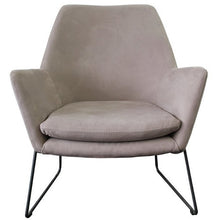 Grey Velvet Armchair