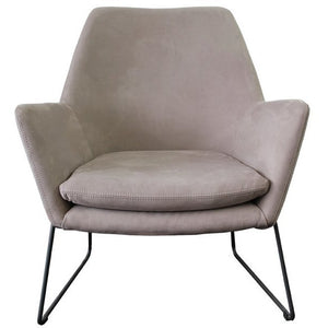 Grey Velvet Armchair
