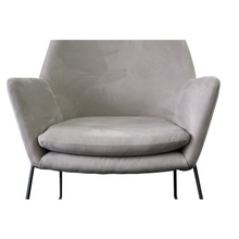 Grey Velvet Armchair