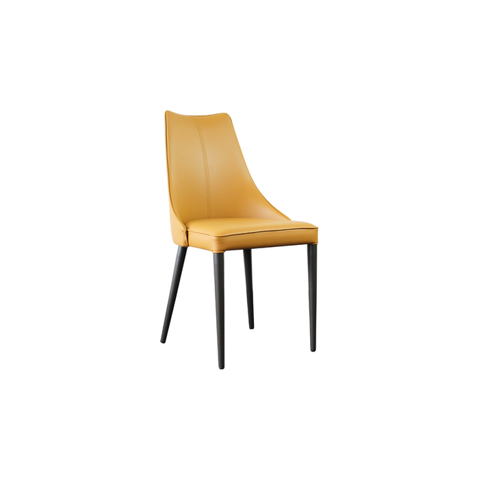 Set of 2 Yellow Dining Chairs