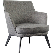 Grey Fabric Lounge Armchair