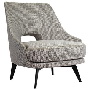 ELE5 - Beige Armchair with Black Legs