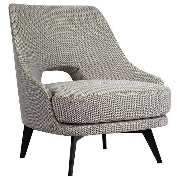 ELE5 - Beige Armchair with Black Legs