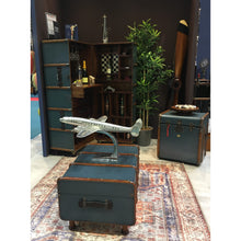 Stateroom Trunk Table, Petrol