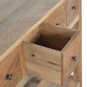 Country Style 4 Drawer Console Table