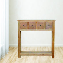 Country Style 4 Drawer Console Table