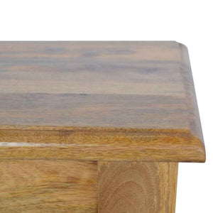 Solid Wood Bench with Hand Turned Feet