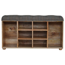 Multi Tweed 6 Slot Shoe Cabinet