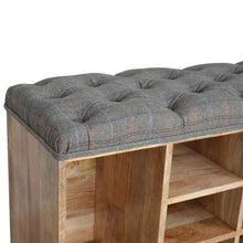 Multi Tweed 6 Slot Shoe Cabinet