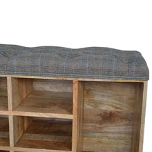 Multi Tweed 6 Slot Shoe Cabinet