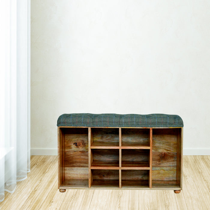 Multi Tweed 6 Slot Shoe Cabinet