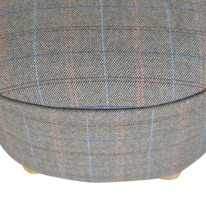 Oval Multi Tweed Foot Stool