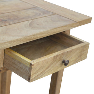 Solid Wood Breakfast Table With 2 Nesting Stools