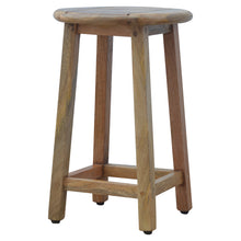 Solid Wood Breakfast Table With 2 Nesting Stools