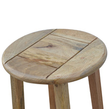 Solid Wood Breakfast Table With 2 Nesting Stools