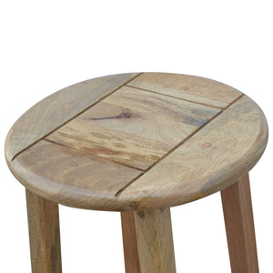 Solid Wood Breakfast Table With 2 Nesting Stools