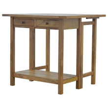 Solid Wood Breakfast Table With 2 Nesting Stools