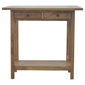 Solid Wood Breakfast Table With 2 Nesting Stools