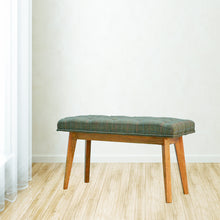 Multi Tweed Deep Button Bedroom Bench