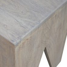 Solid Wood Cut Out Stool