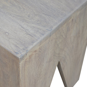 Solid Wood Cut Out Stool