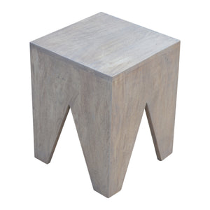 Solid Wood Cut Out Stool