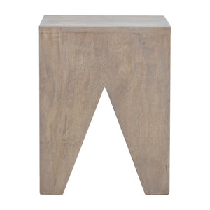 Solid Wood Cut Out Stool