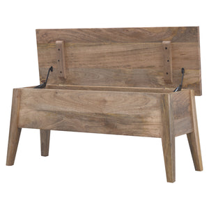 Solid Wood Lid Up Storage Box