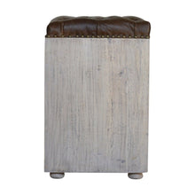 Buffalo Leather Shoe Bench