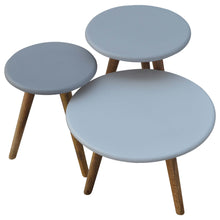 Grey Painted Stool Set of 3