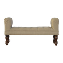Bedroom Bench Upholstered In Mud Linen