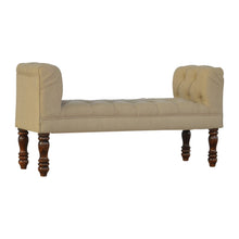 Bedroom Bench Upholstered In Mud Linen