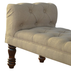 Bedroom Bench Upholstered In Mud Linen