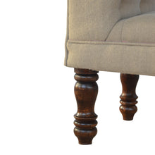 Bedroom Bench Upholstered In Mud Linen