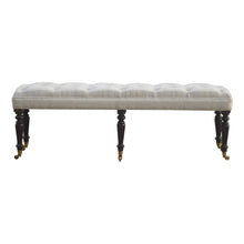 Mango Wood Hallway Bench with Castor Legs