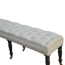 Mango Wood Hallway Bench with Castor Legs