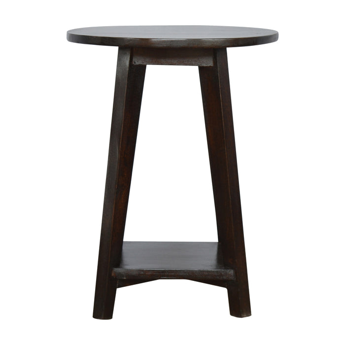 Walnut Finish Bar Stool with Undercarriage
