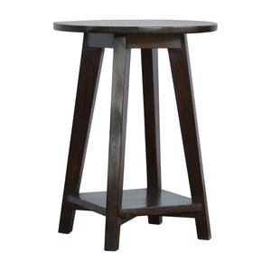Walnut Finish Bar Stool with Undercarriage
