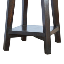Walnut Finish Bar Stool with Undercarriage