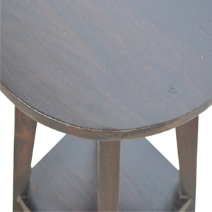 Walnut Finish Bar Stool with Undercarriage