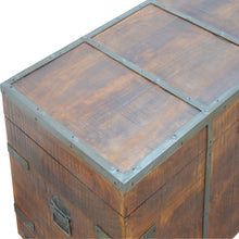Storage Box With Iron Work