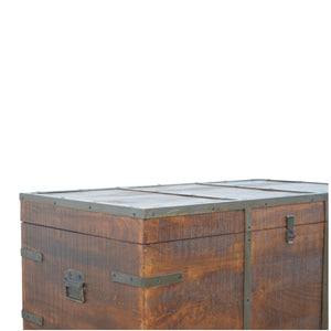 Storage Box With Iron Work