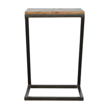 Side Table with Iron Base