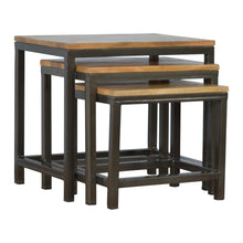 Stool Set of 3 with Iron Base