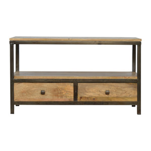 Coffee Table with Iron Base