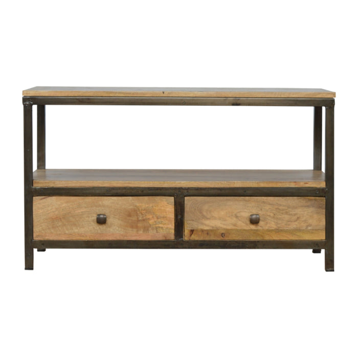 Coffee Table with Iron Base