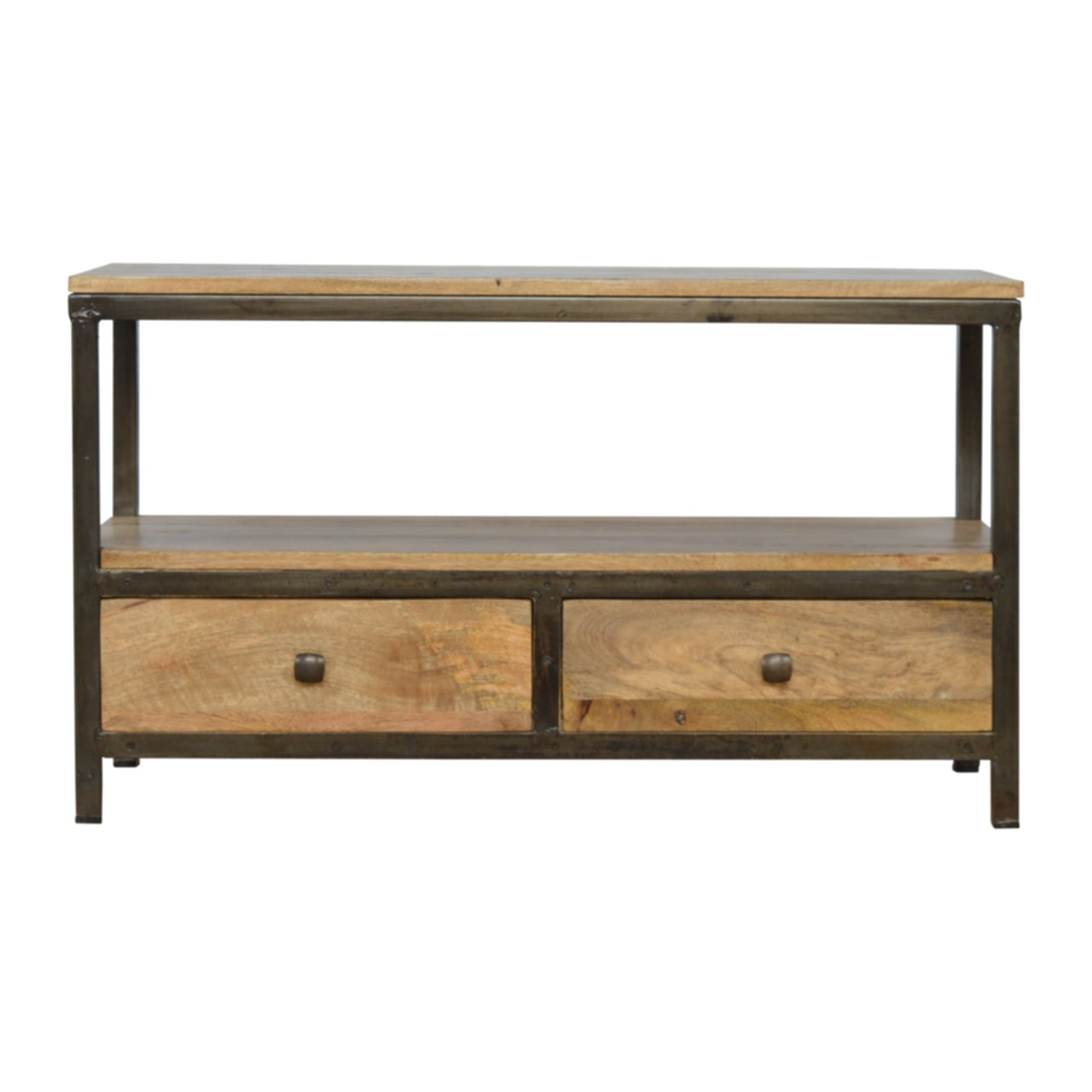 Coffee Table with Iron Base
