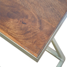 Z-shaped Golden Side Table
